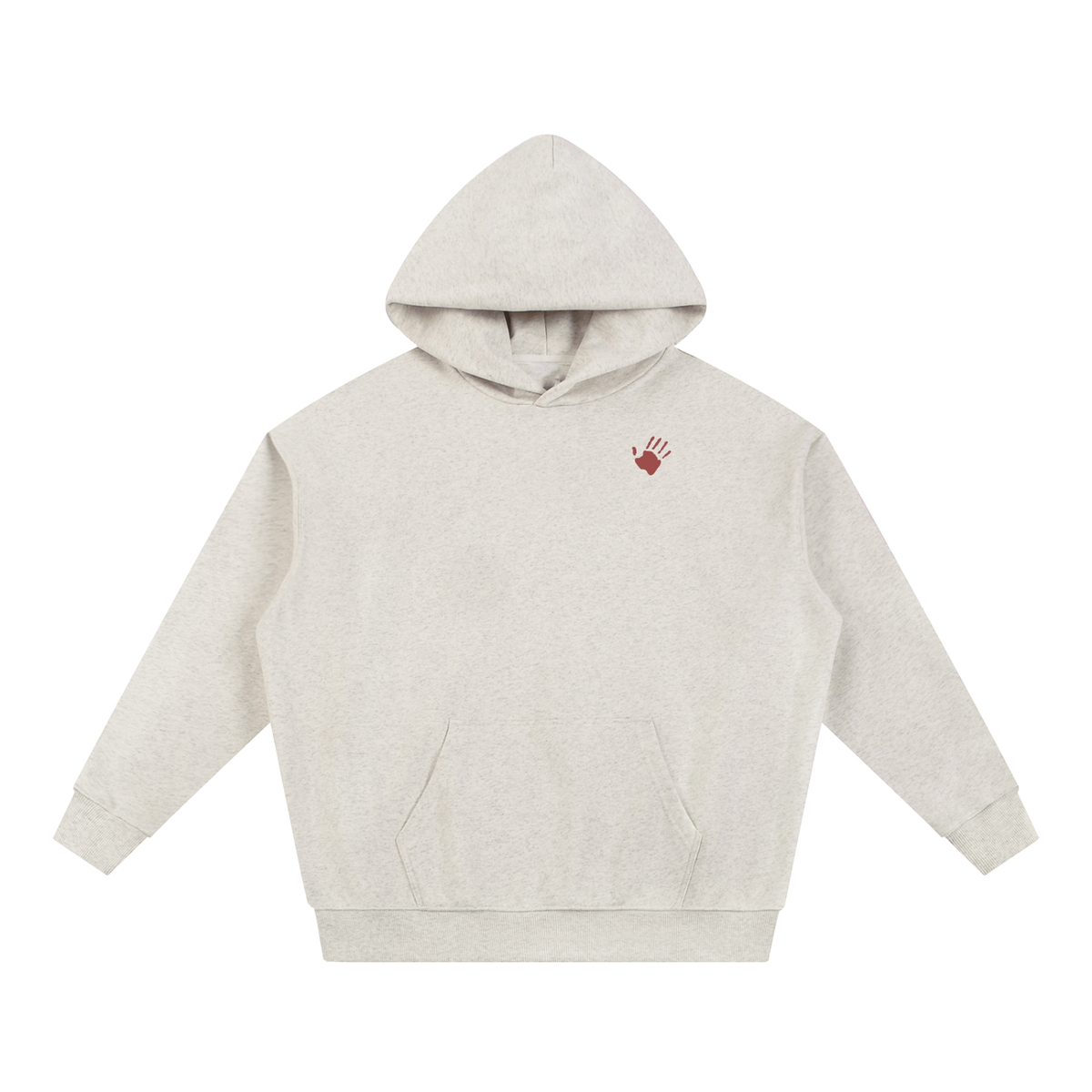 Essential Red Hand Heavyweight Hoodie