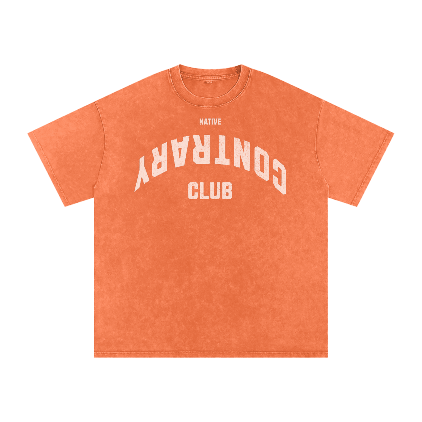 Snow Contrary Club Washed Oversized Cotton T-Shirt