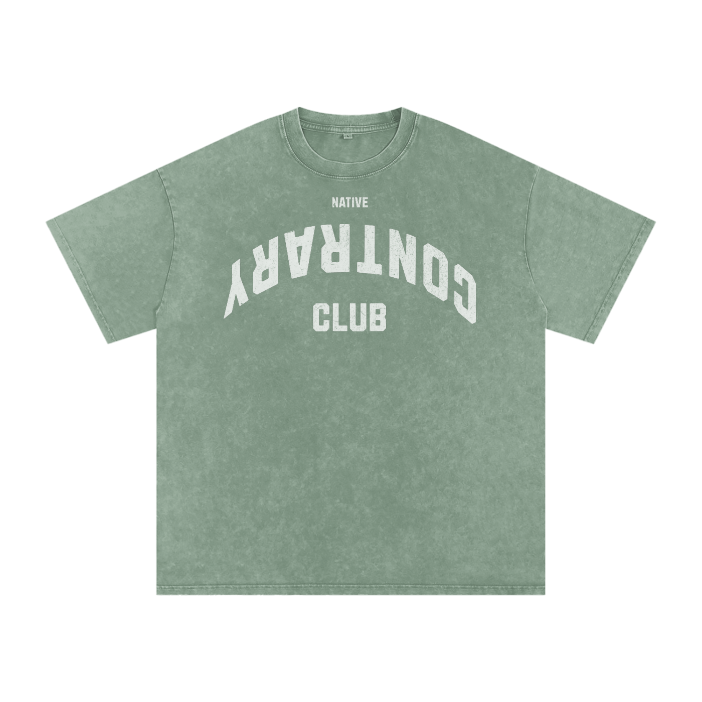 Snow Contrary Club Washed Oversized Cotton T-Shirt