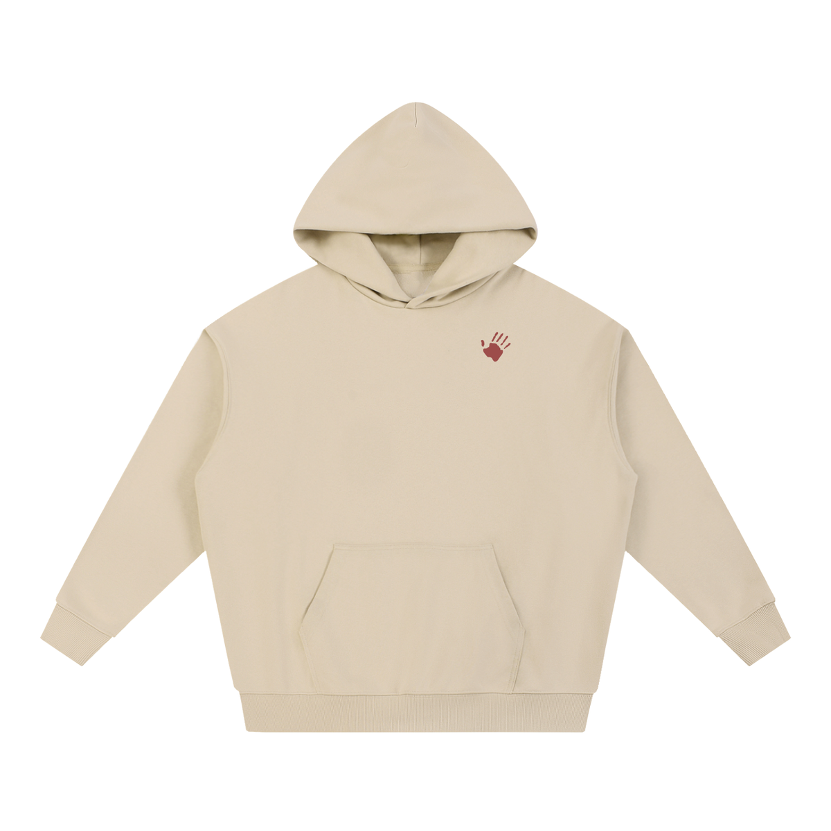 Essential Red Hand Heavyweight Hoodie