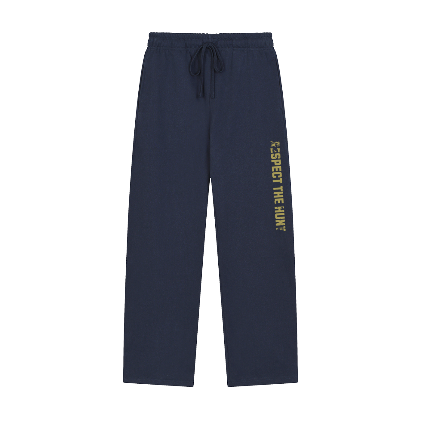 Solid Color Straight-Leg Sweatpants