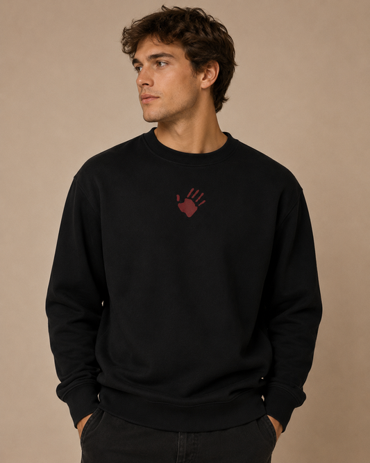 The Embroidered Red Hand Sweatshirt