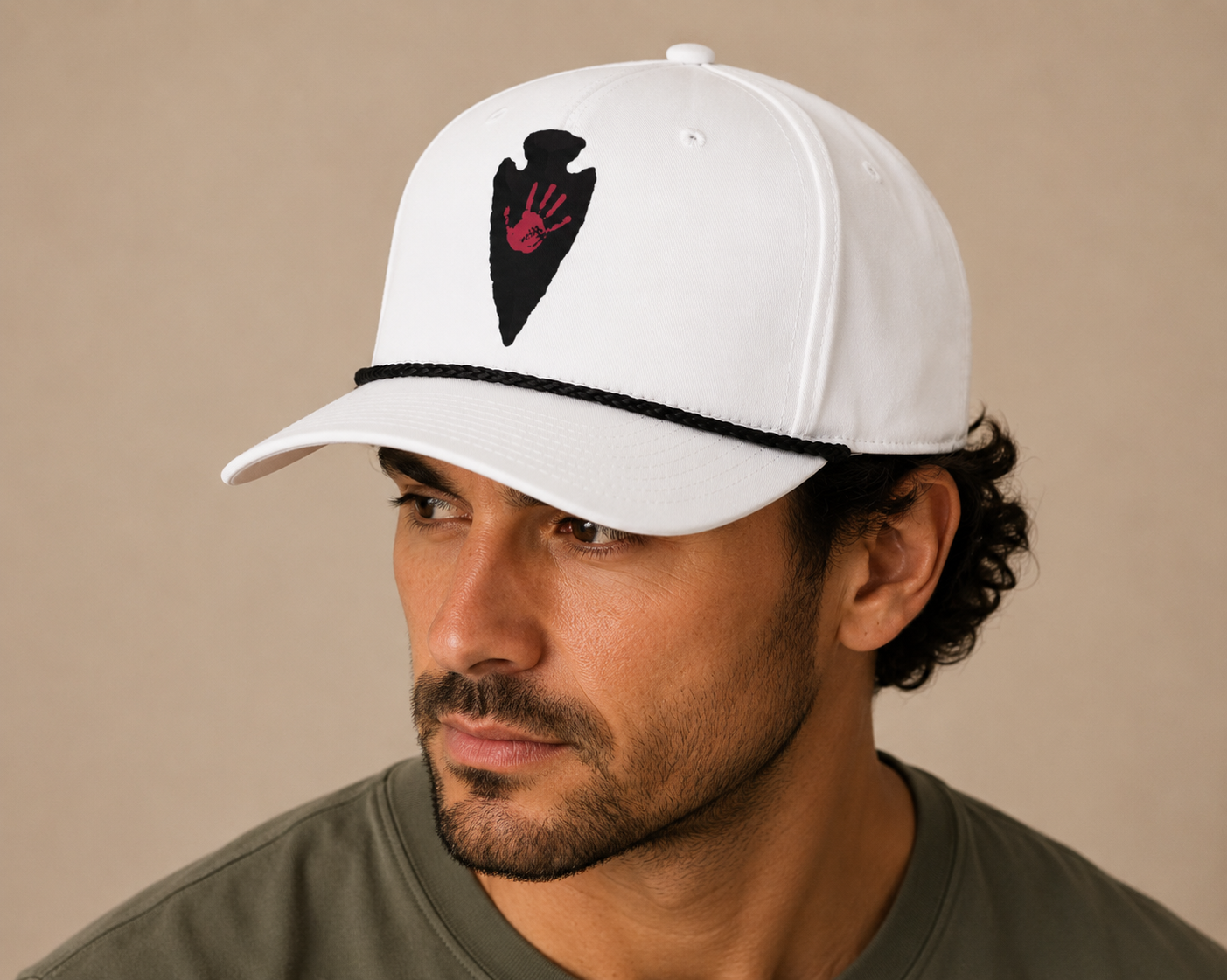 Red Hand Arrowhead Hat