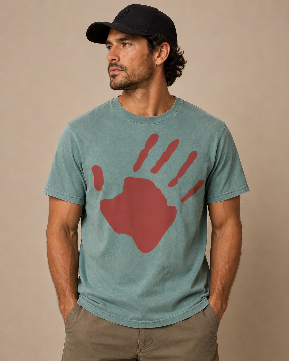 Limited Red Hand Vintage Tee