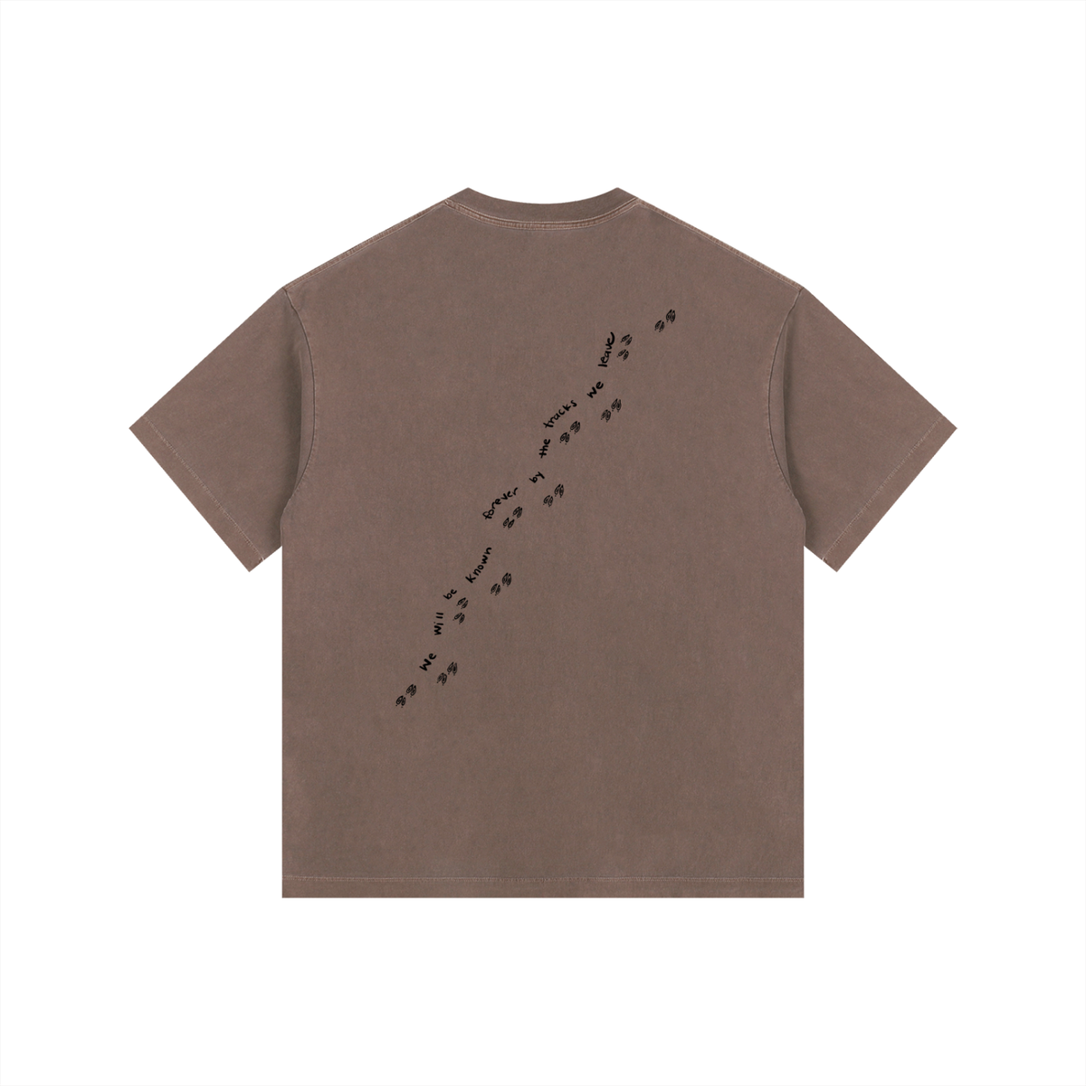 Leave Good Tracks — Vintage Washed Oversized Tee