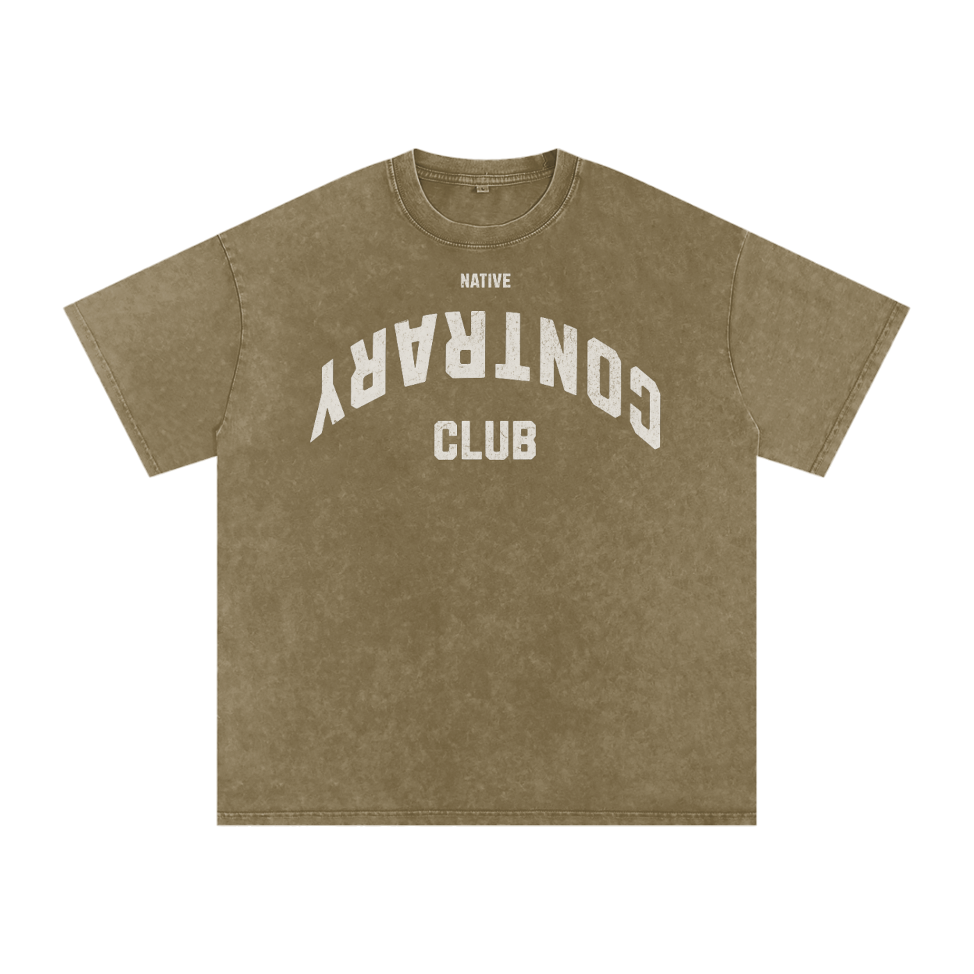 Snow Contrary Club Washed Oversized Cotton T-Shirt