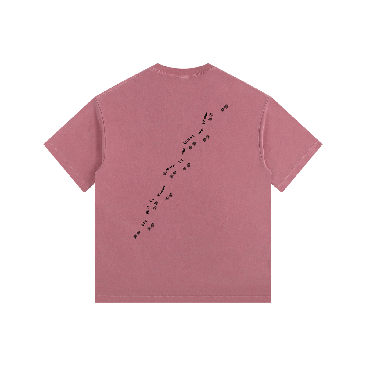 Leave Good Tracks — Vintage Washed Oversized Tee