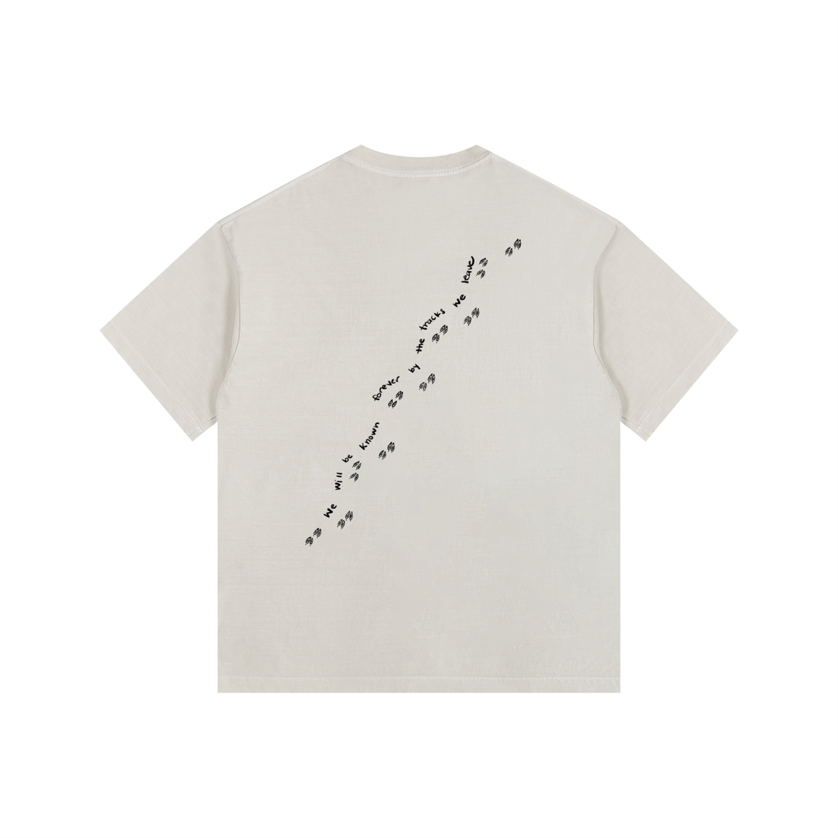 Leave Good Tracks — Vintage Washed Oversized Tee