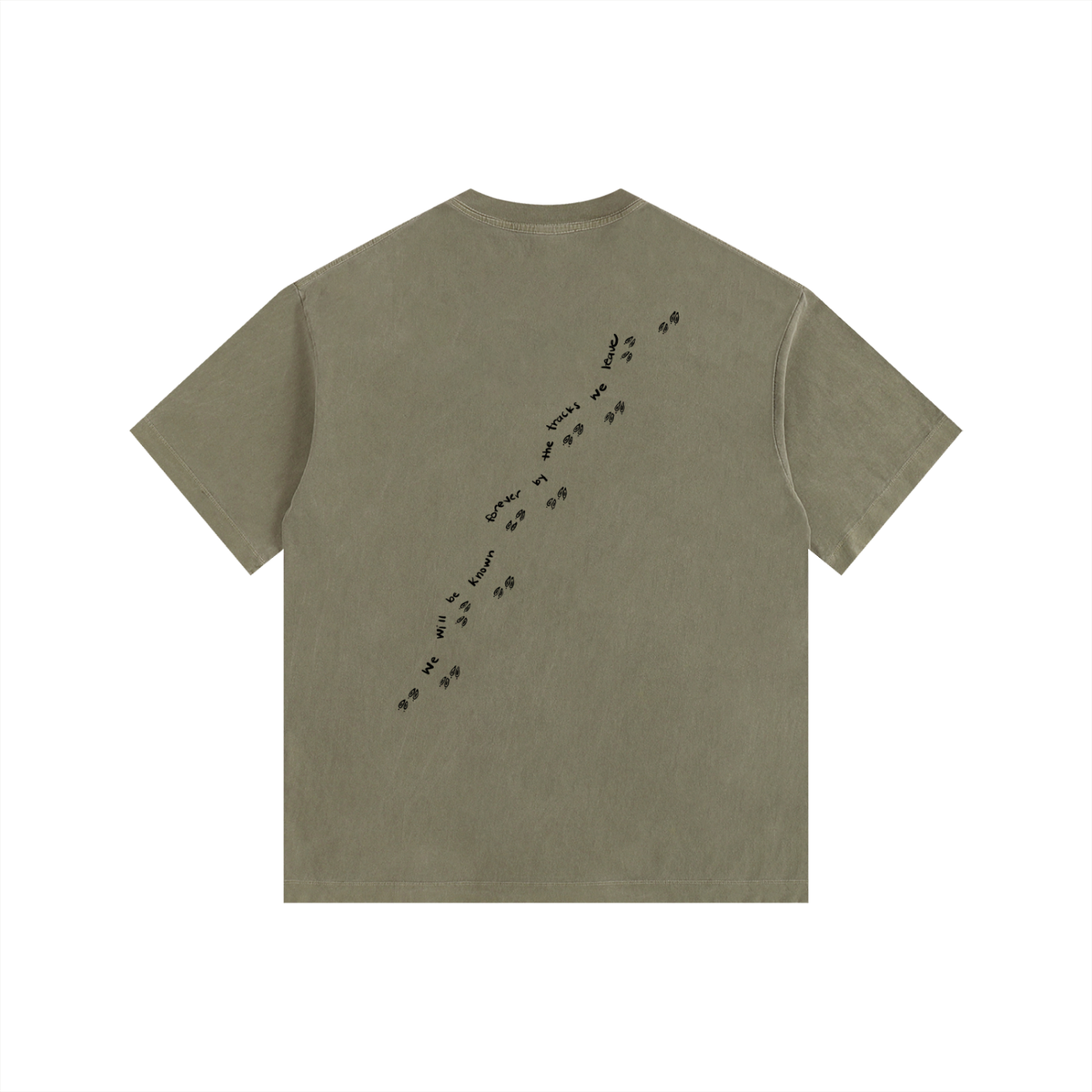 Leave Good Tracks — Vintage Washed Oversized Tee