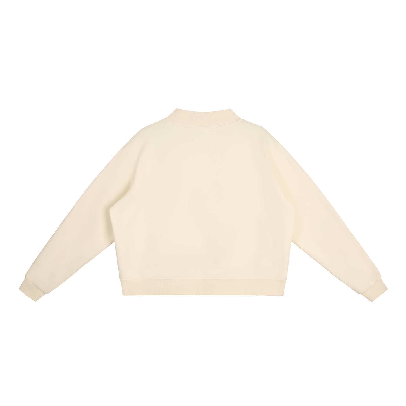 Red Hand Fleece Mock-Neck Crew Sweatshirt MMIP