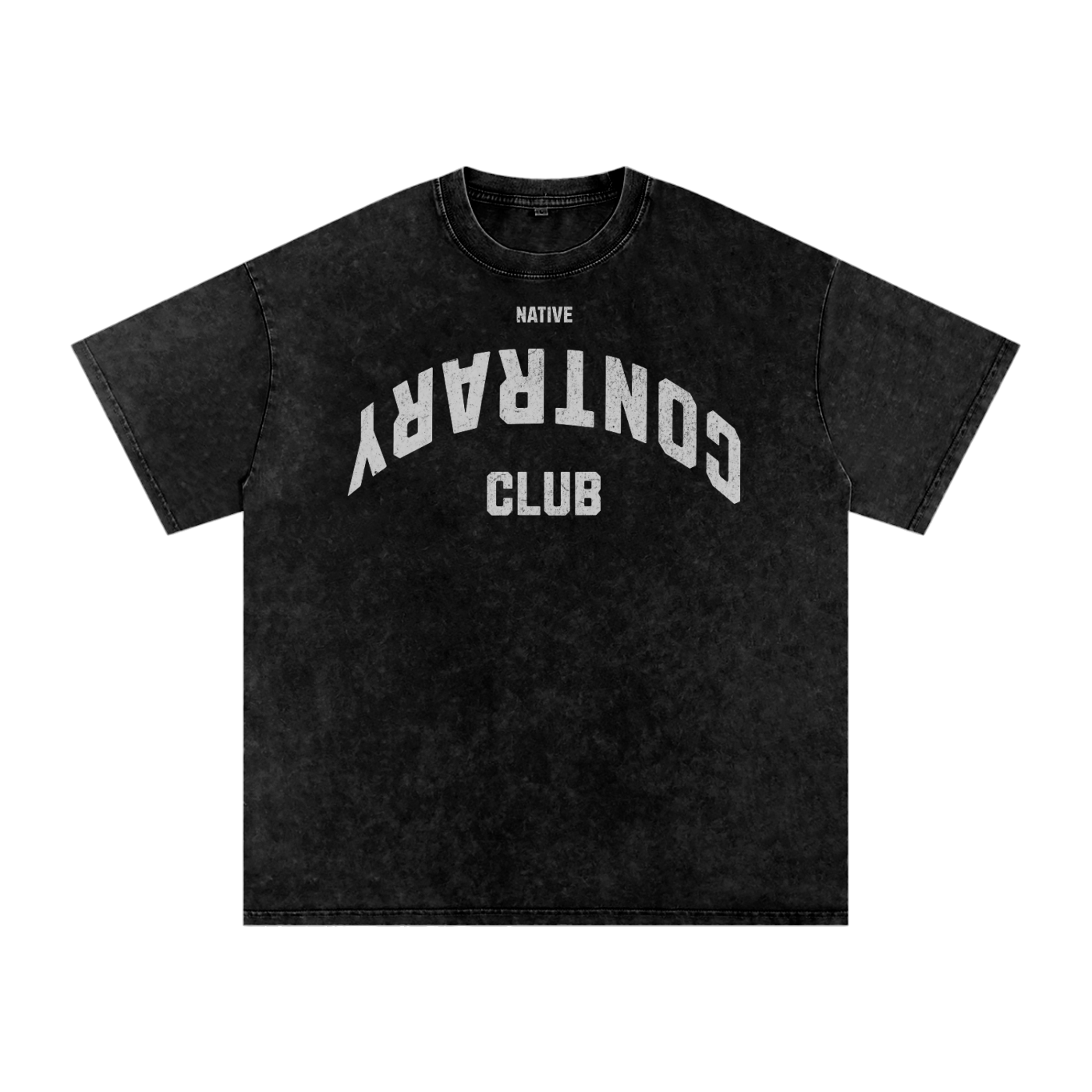 Snow Contrary Club Washed Oversized Cotton T-Shirt
