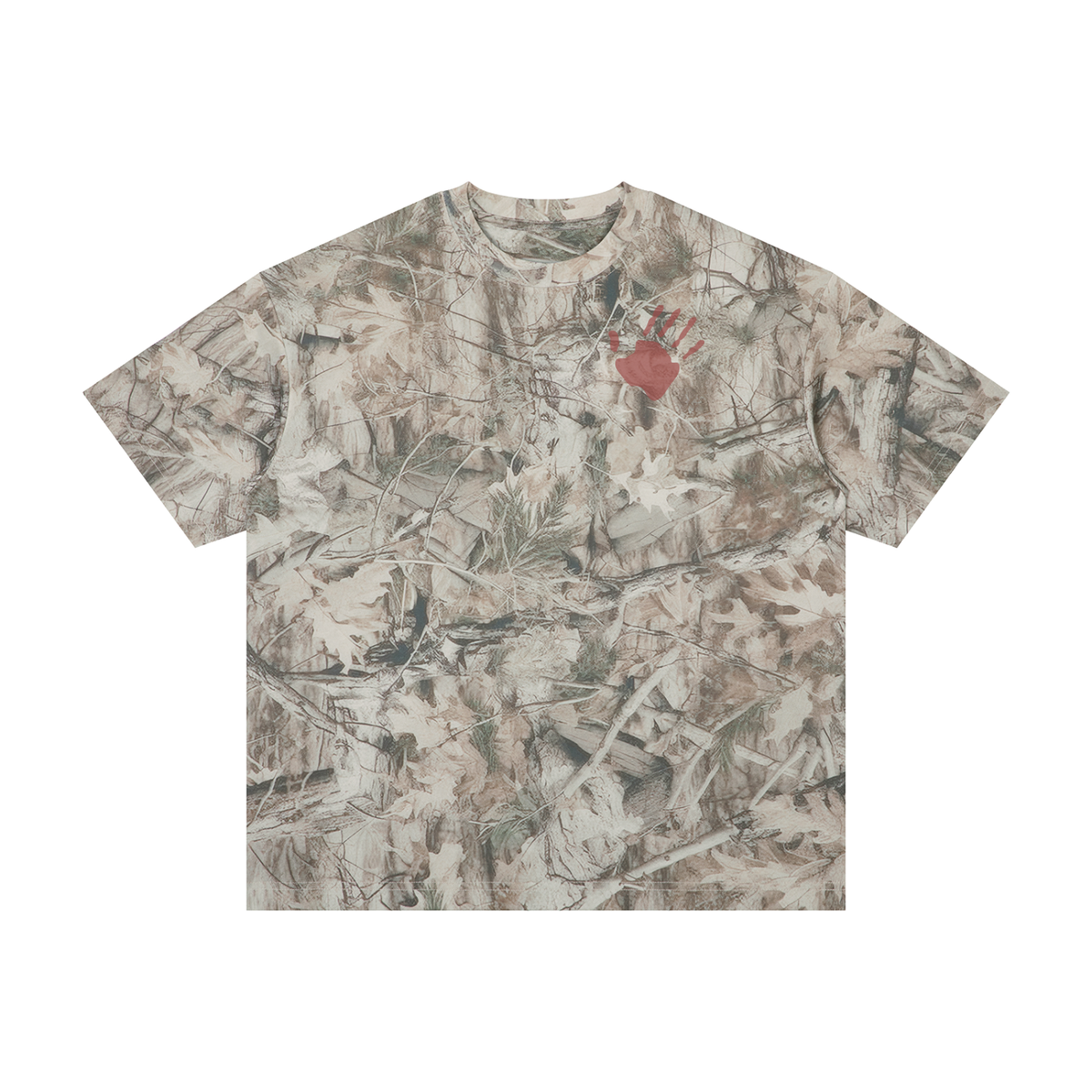 Limited Red hand  new camo Unisex Tree Camo Oversized T-Shirt