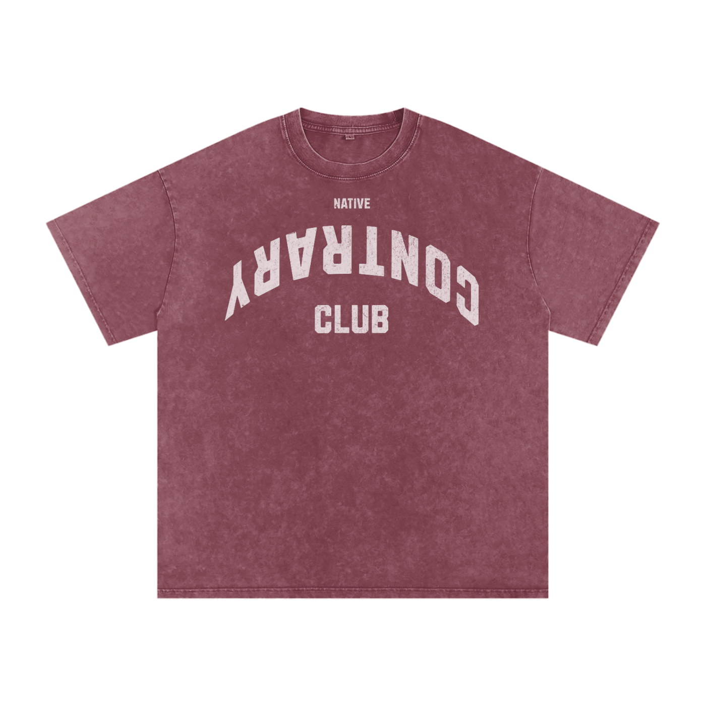 Snow Contrary Club Washed Oversized Cotton T-Shirt