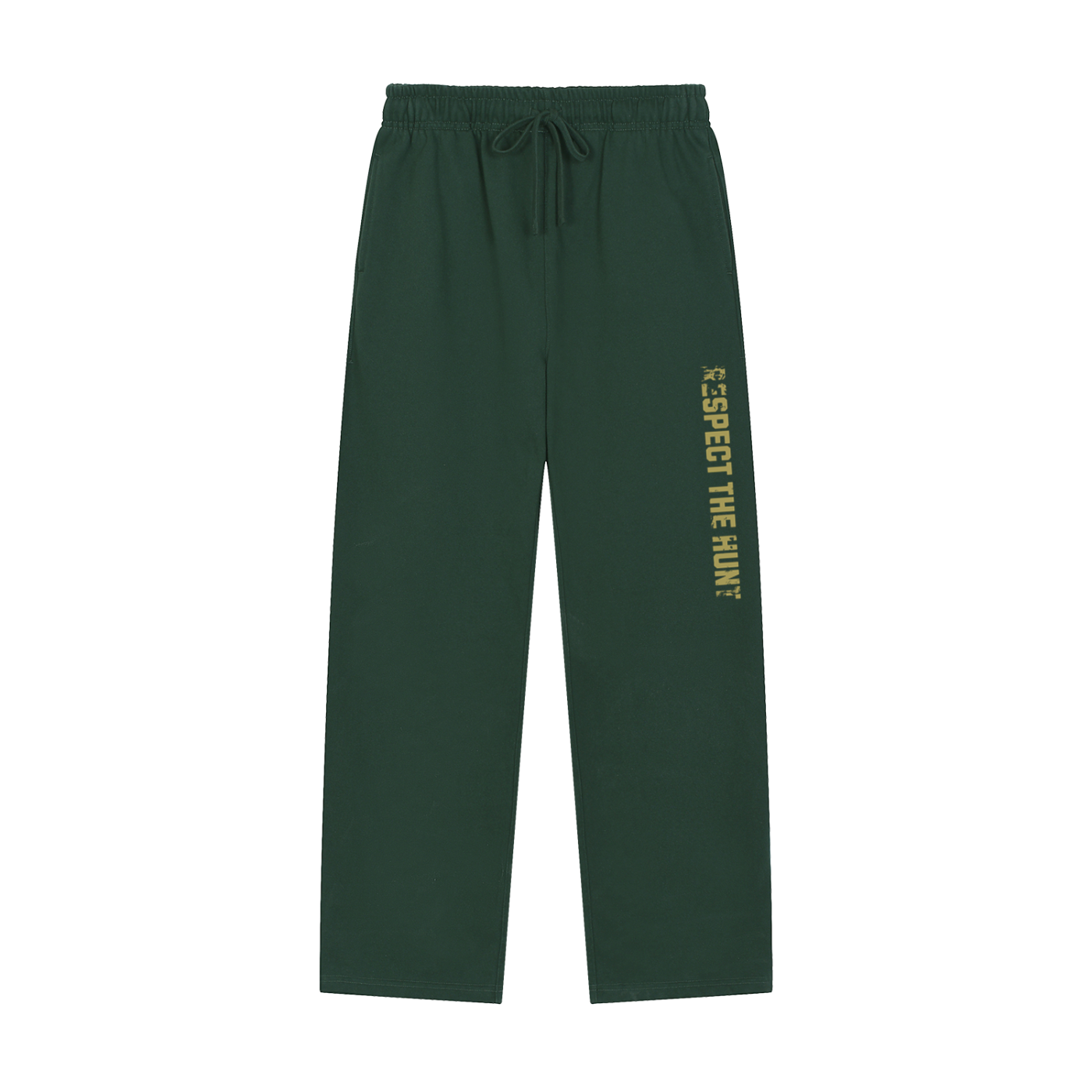 Solid Color Straight-Leg Sweatpants