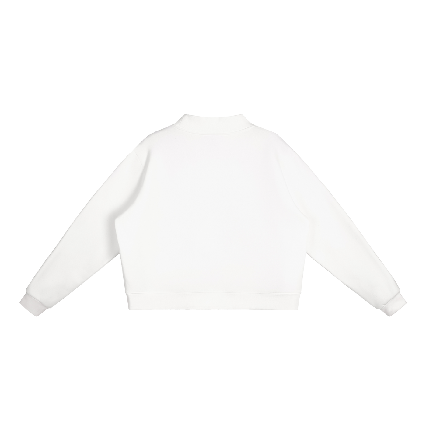 Red Hand Fleece Mock-Neck Crew Sweatshirt MMIP