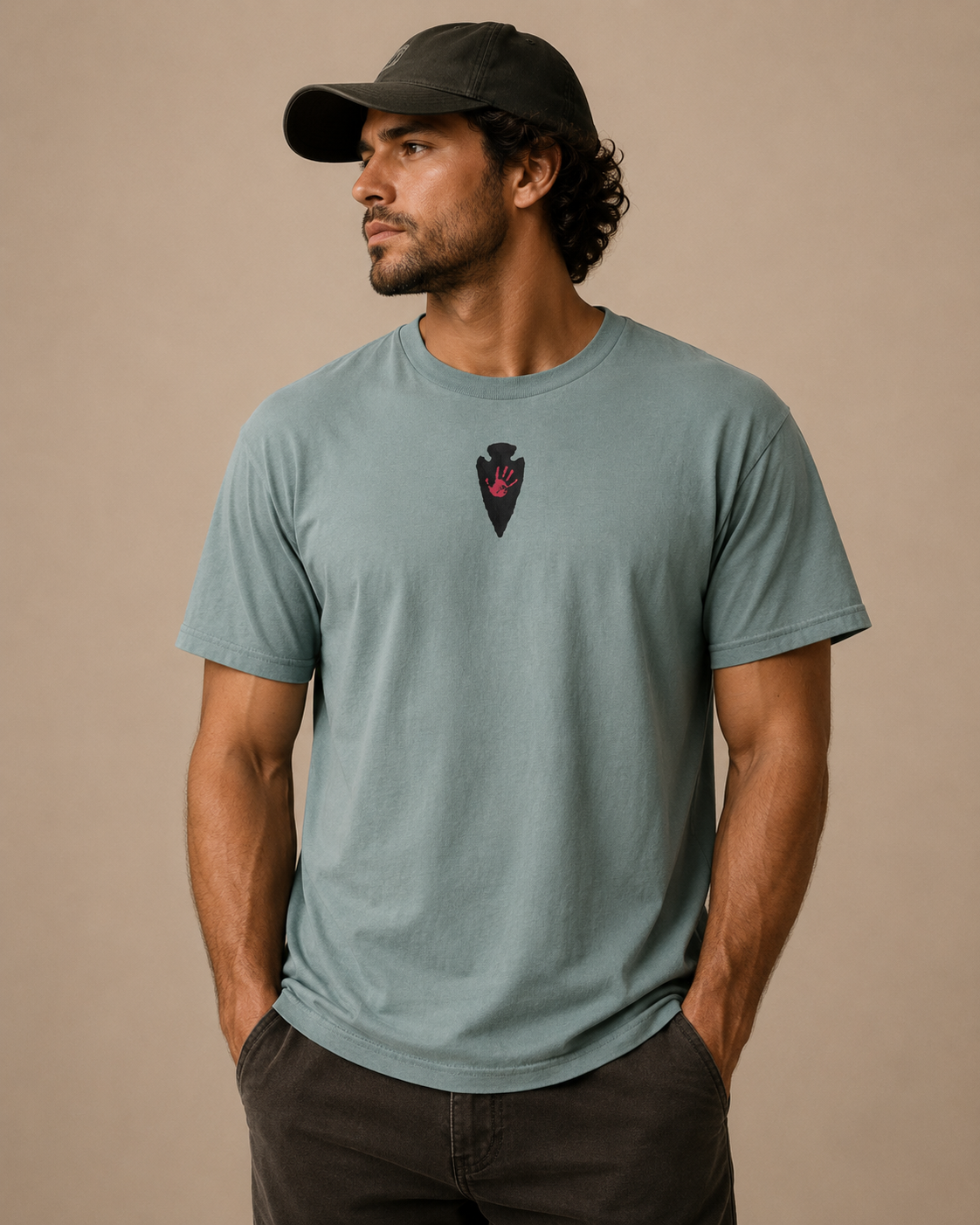 Red Hand Arrowhead Tee