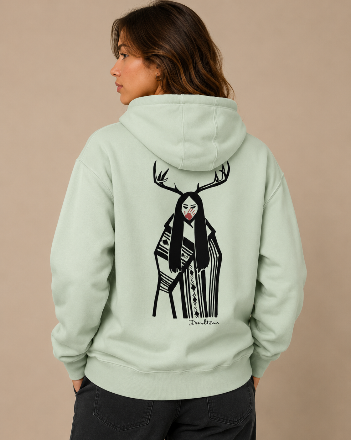 Premium Deer Woman Full Zip hoodie