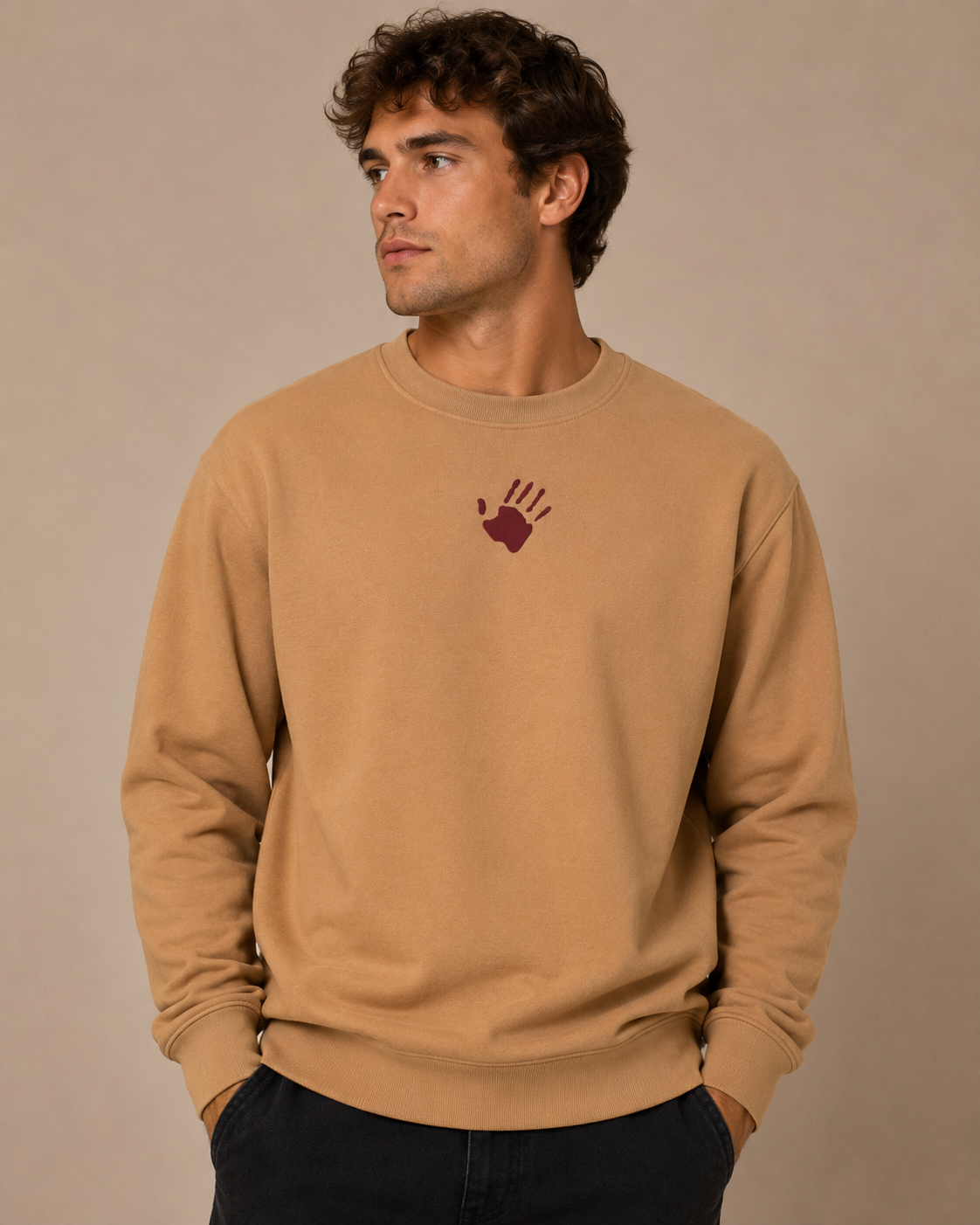 The Embroidered Red Hand Sweatshirt