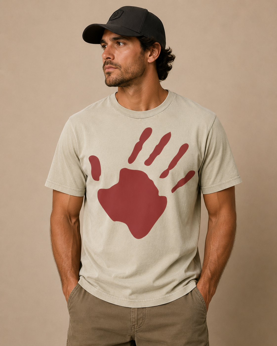 Limited Red Hand Vintage Tee