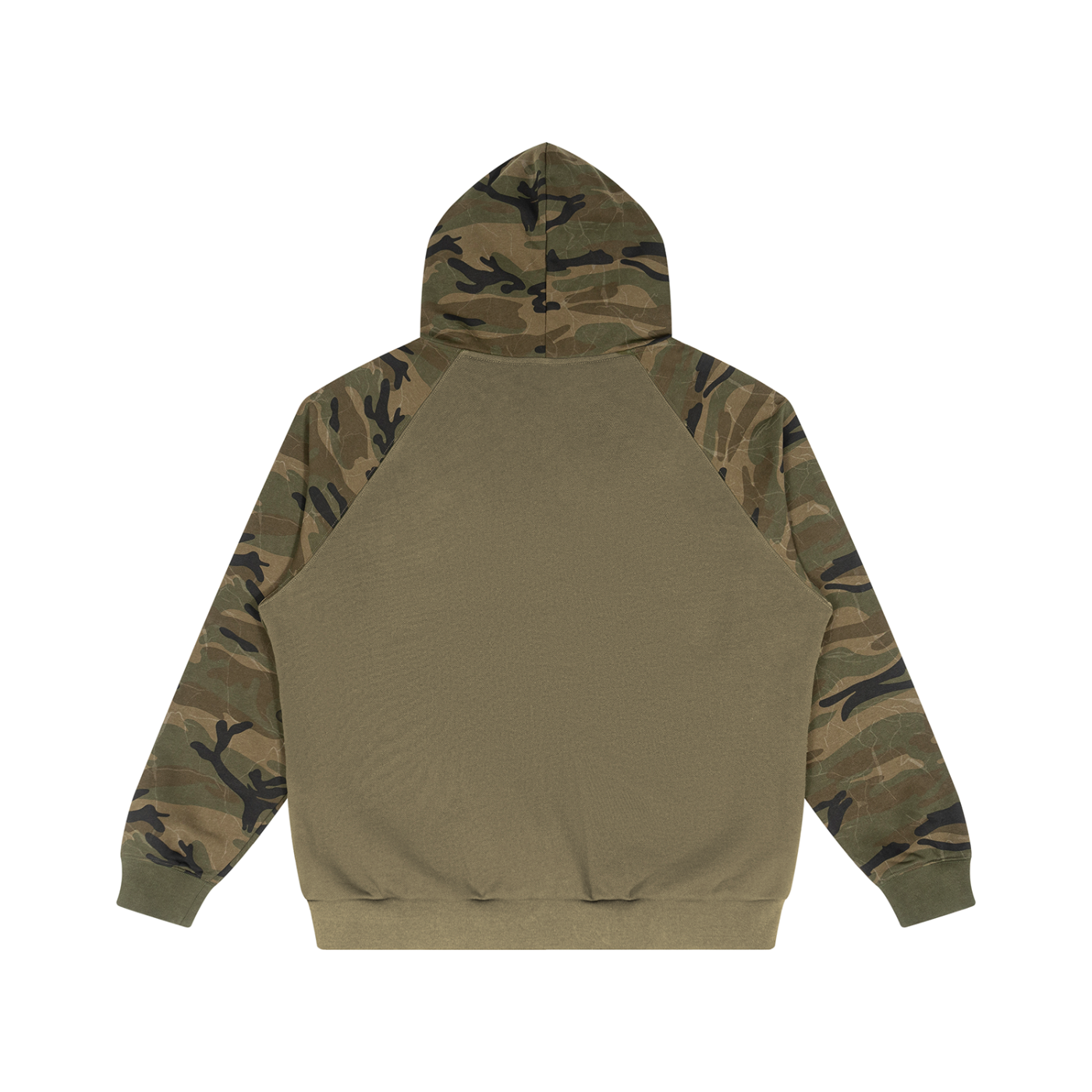 Navajo Bow Unisex Camo-Splice Raglan Zip Hoodie