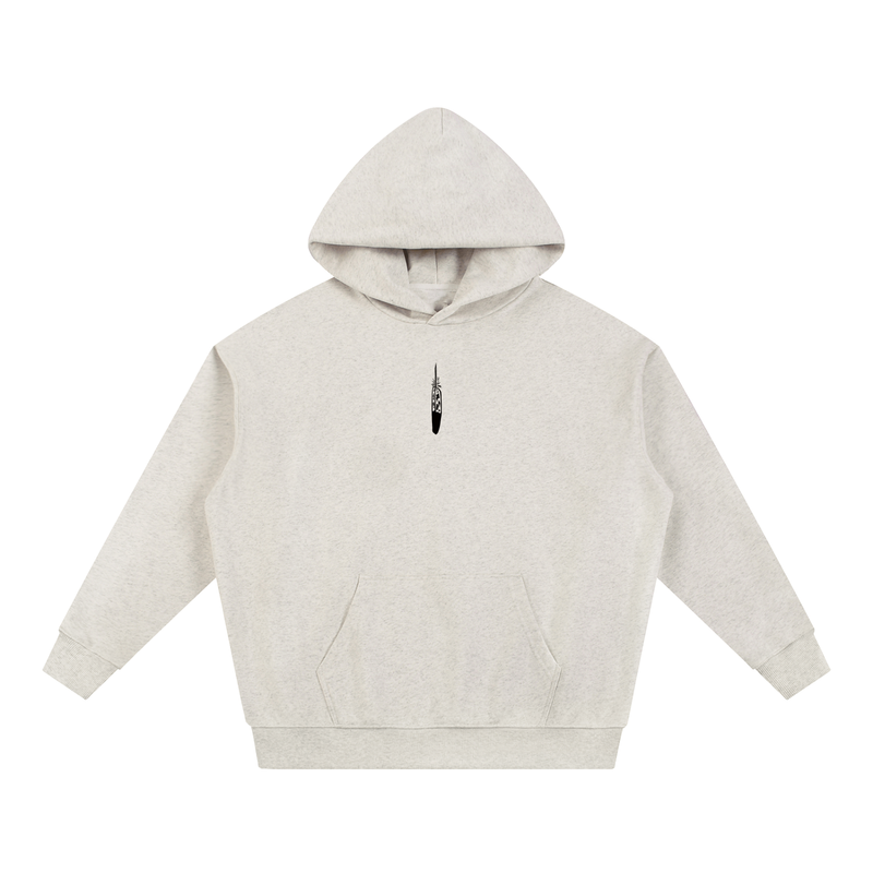 Nonconformist Feather — Heavyweight Hoodie — Oat Gray