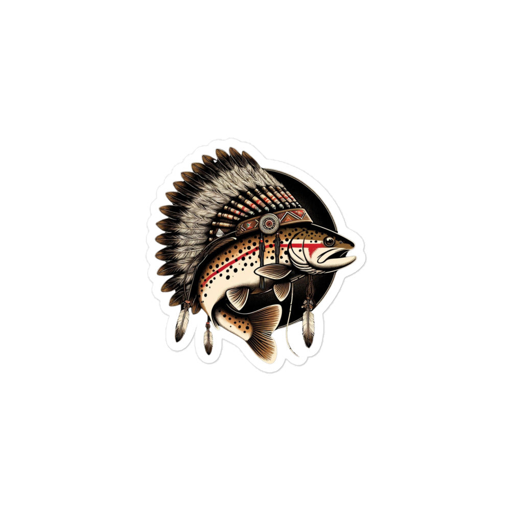 Trout Headdress Sticker