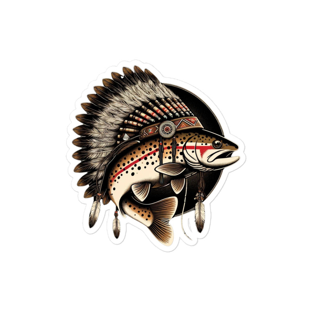 Trout Headdress Sticker