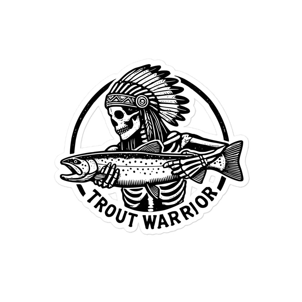 Trout Warrior Sticker