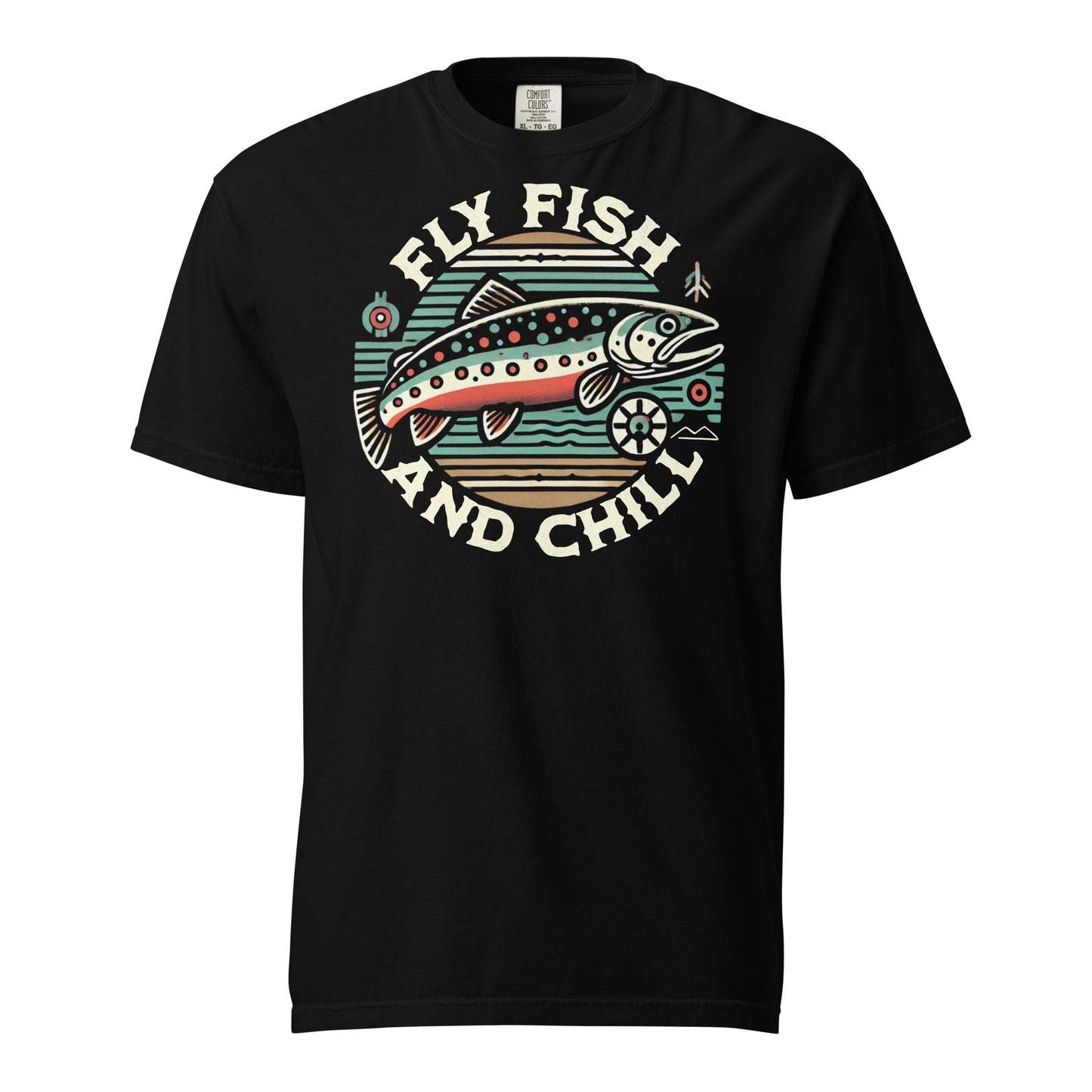 Fly Fish And Chill Brook Trout Tee