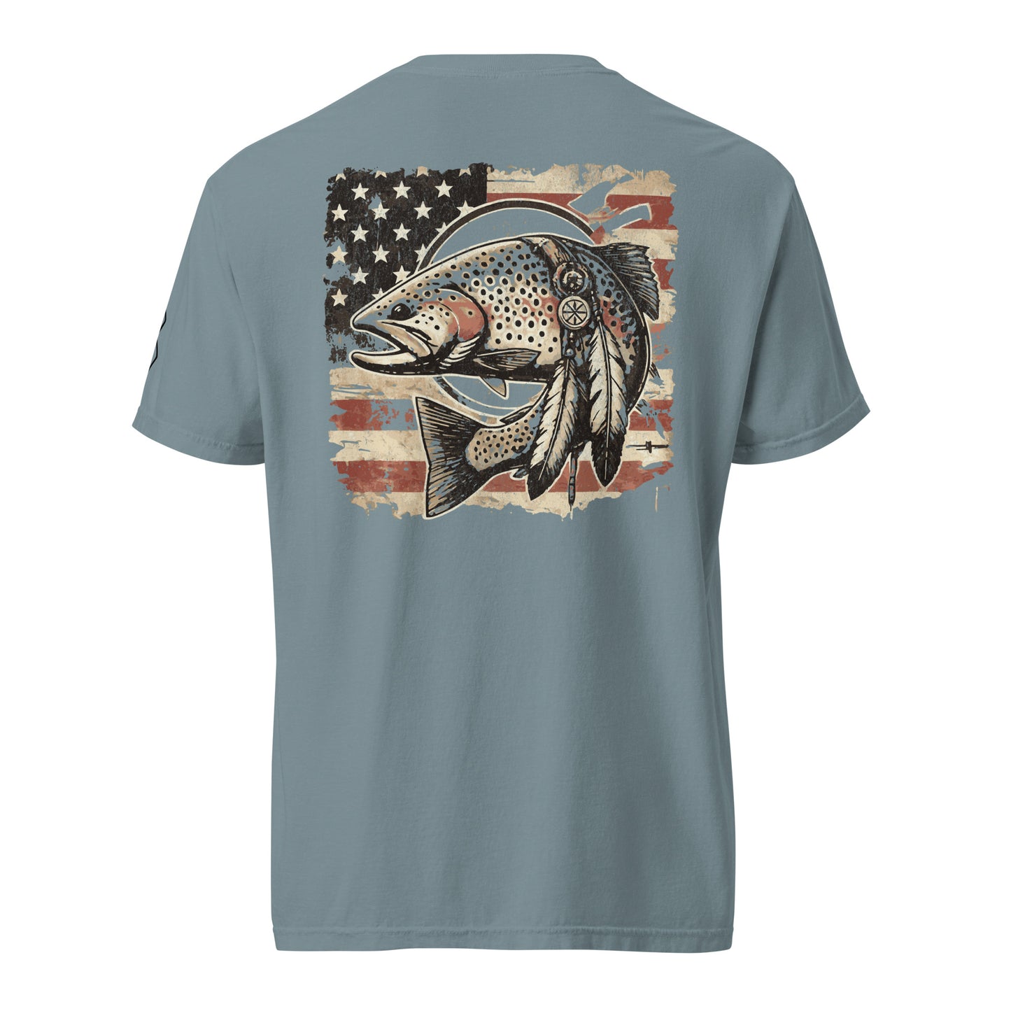 Native Patriotic Trout Tee