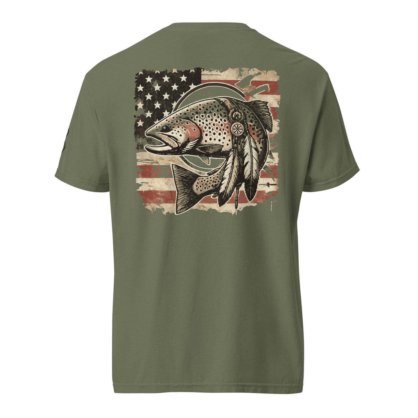 Native Patriotic Trout Tee