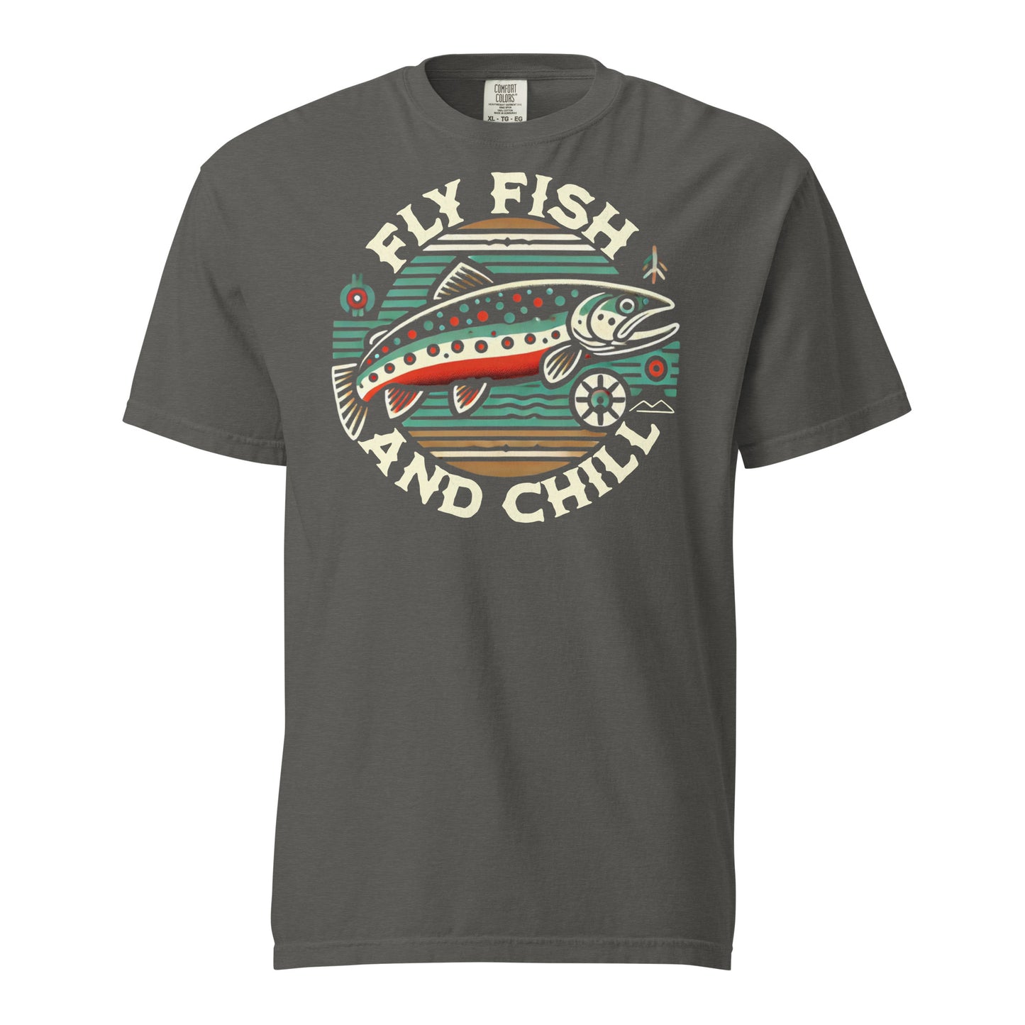 Fly Fish And Chill Brook Trout Tee