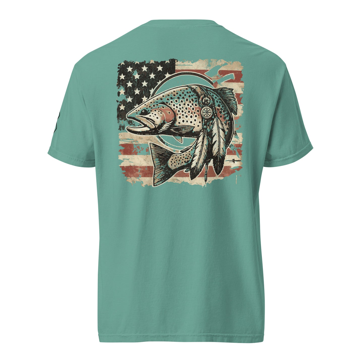 Native Patriotic Trout Tee