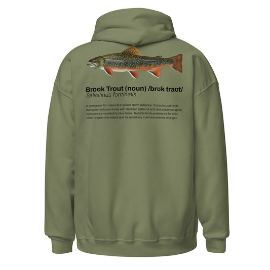 Brook Trout Definition Hoodie