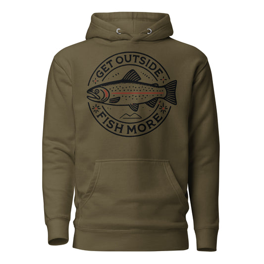 Get Outside, Fish More Hoodie