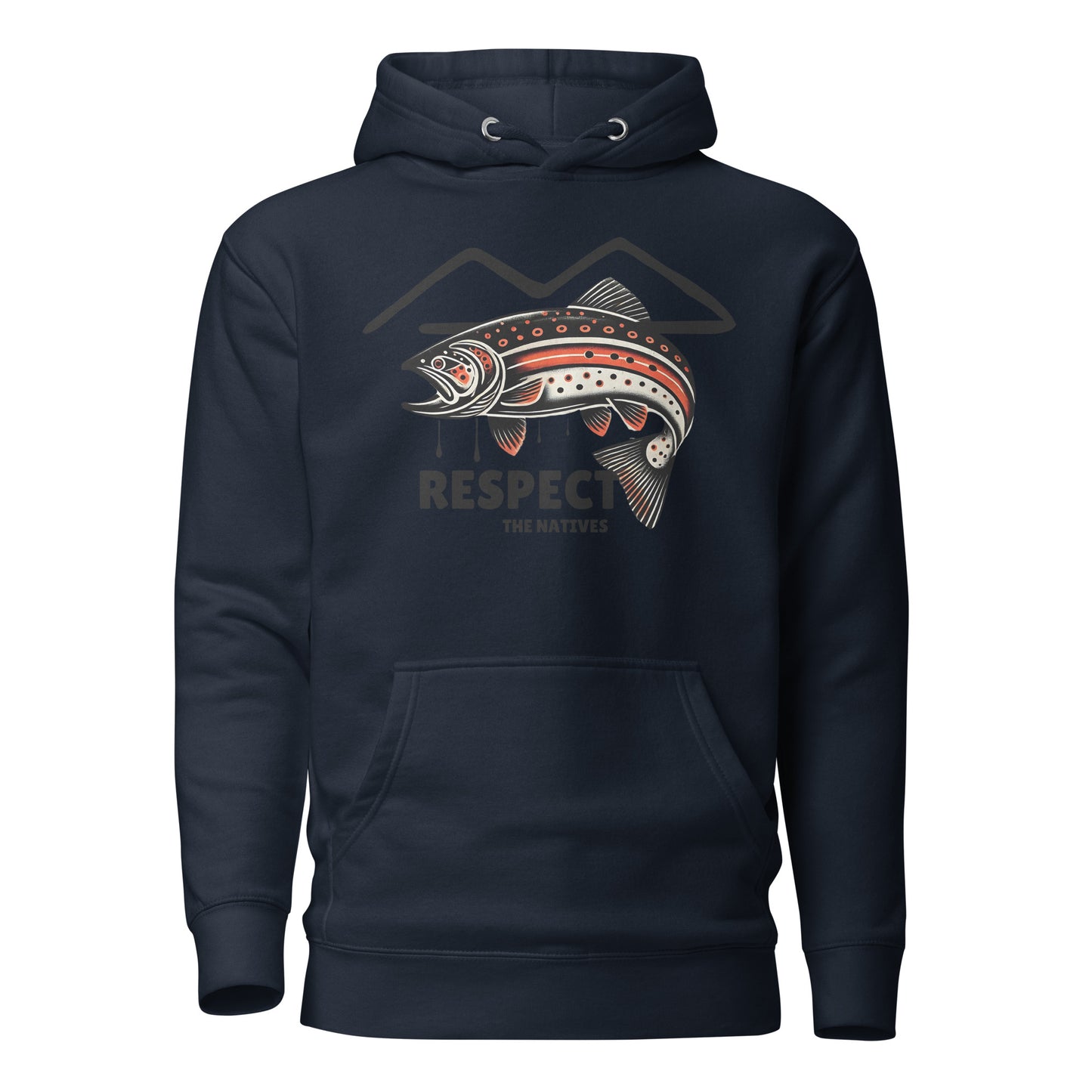 Respect The Natives Red Trout Hoodie